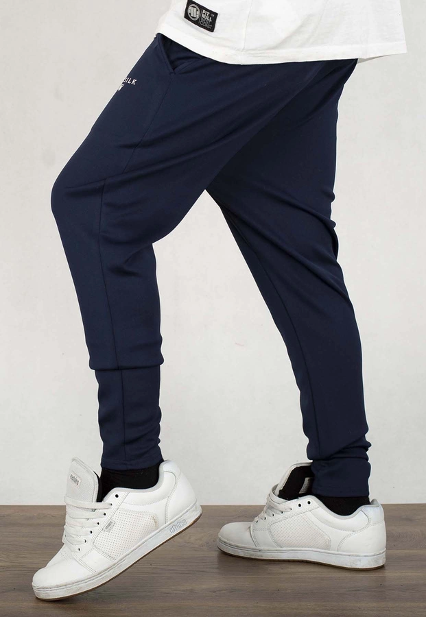 Dresy SikSilk Essentials Poly Joggers SS- 26419 granatowe