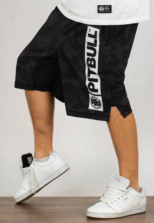 Spodenki Pit Bull Sublimated Performance Shorts Hilltop czarne