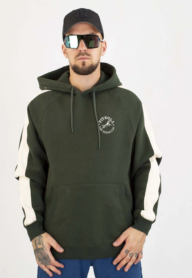Bluza Pit Bull Z Kapturem San Diego CA dark green