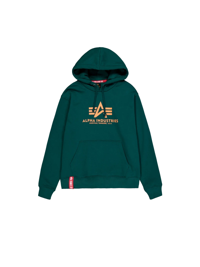 Bluza Alpha Industries Z Kapturem Basic 178312 zielona