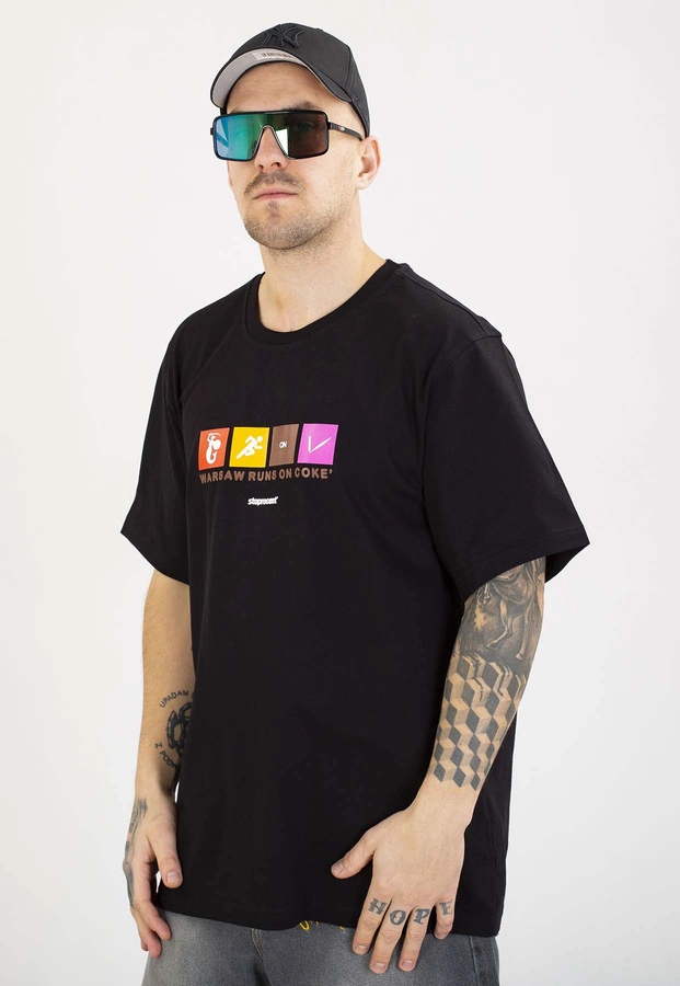T-shirt Stoprocent Warsaw czarny