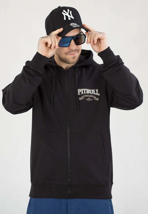 Bluza Pit Bull Z Kapturem ZIP Troublemaker black