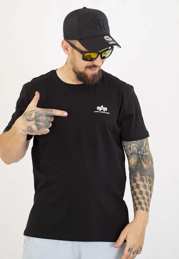T-shirt Alpha Industries Basic Small Logo 188505 czarny