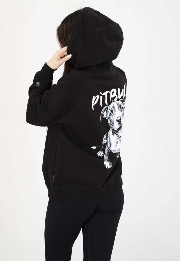 Bluza Pit Bull Z Kapturem Oversize Puppy 2 czarna