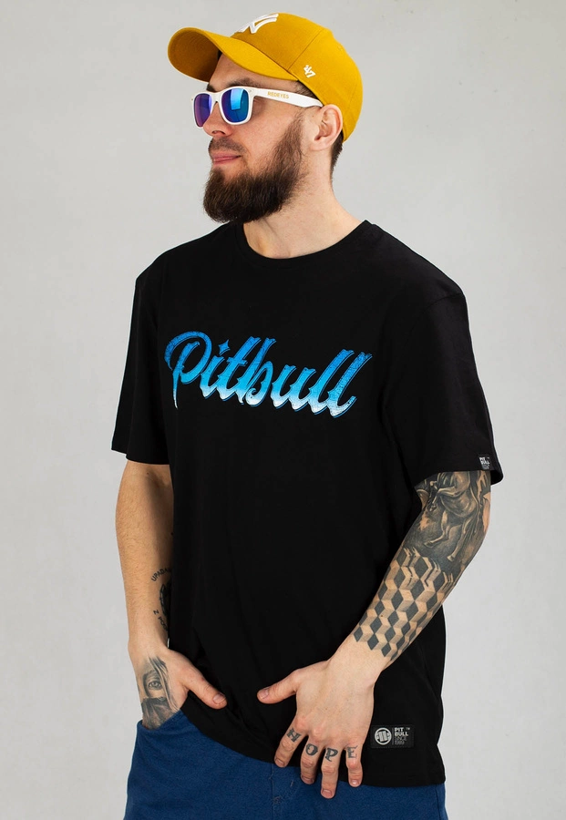 T-shirt Pit Bull Middle Blue Eyed Devil 23 czarny