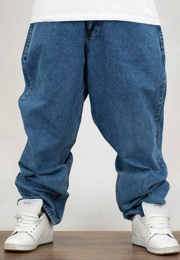 Spodnie Jigga Wear Outline Baggy Jeans blue