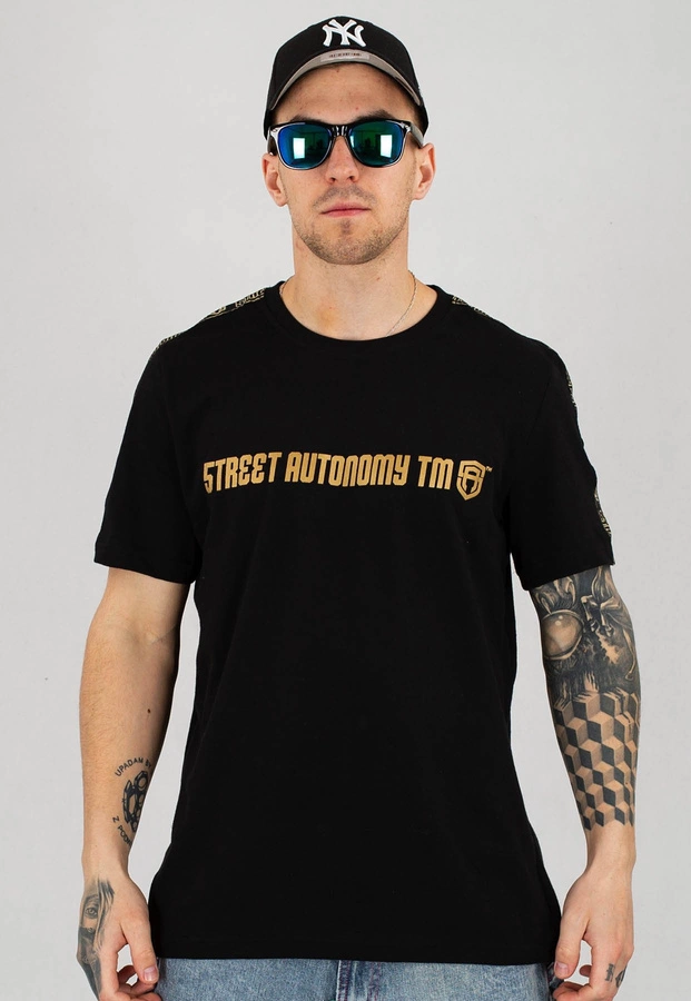 T-shirt Street Autonomy Lampass czarno złoty 