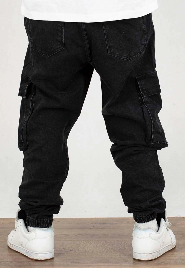 Spodnie I8 Denim BOY19 Joggery Cargo black jeans