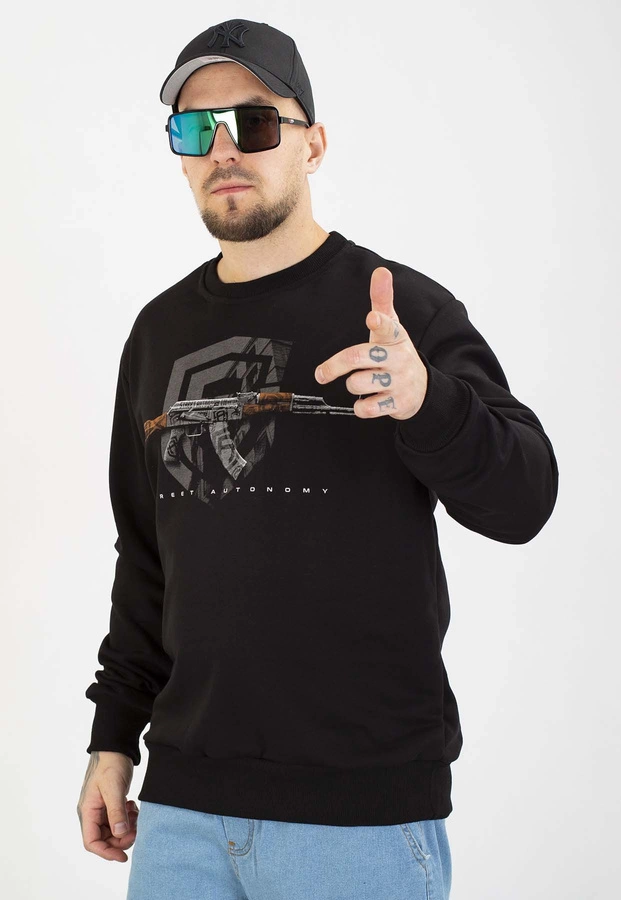 Bluza Street Autonomy Bez Kaptura AK czarna