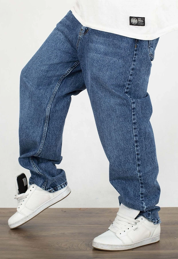 Spodnie I8 Denim BAG64 Baggy medium blue