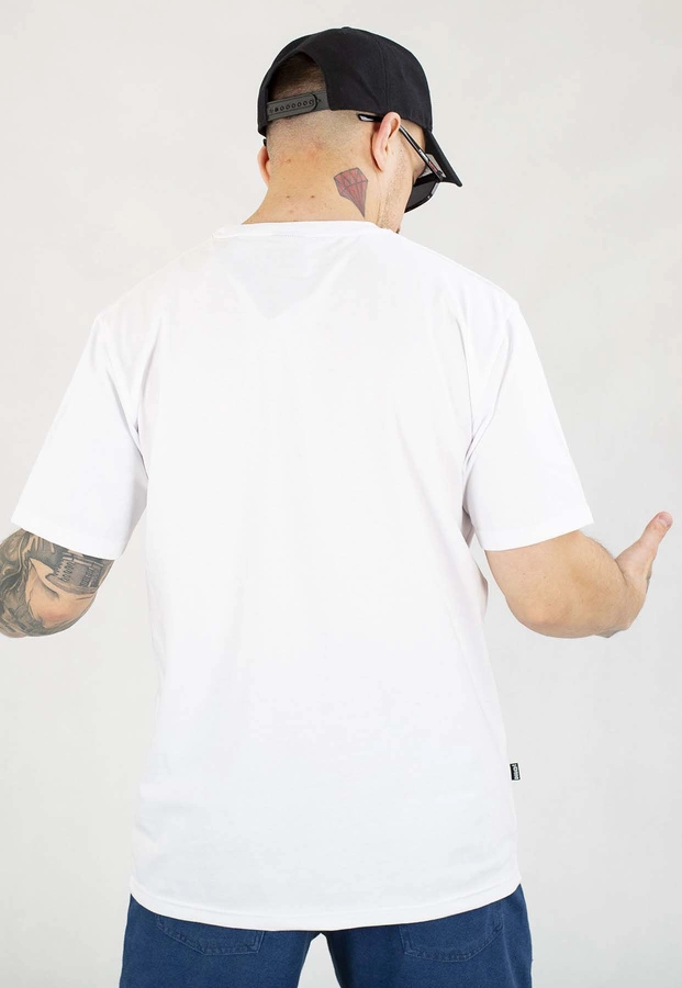 T-shirt Diil Cut Paper biało granatowy