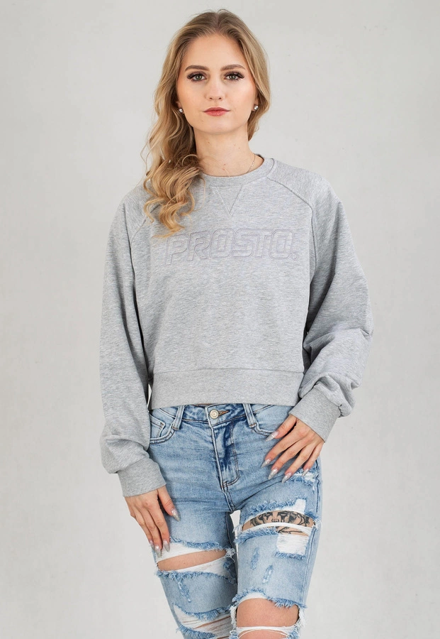 Bluza Prosto Crewneck Boxsy szara