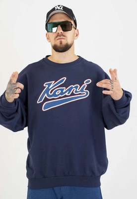 Bluza Karl Kani Bez Kaptura Versity Print Os PD00007519 niebieska