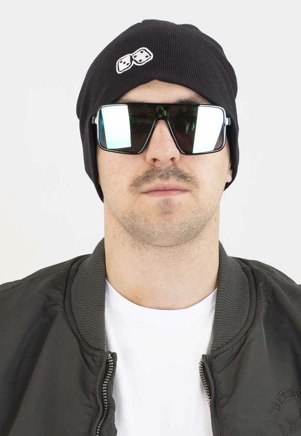 Czapka Zimowa Lucky Dice Winter czarno biała 