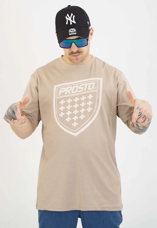 T-shirt Prosto Shield beige