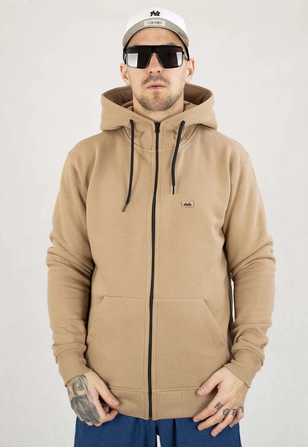 Bluza Elade Zip Z Kapturem Patch beżowa