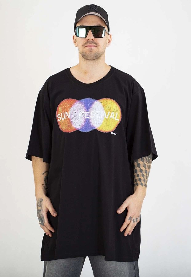 T-shirt Stoprocent Sunfestiwal czarny