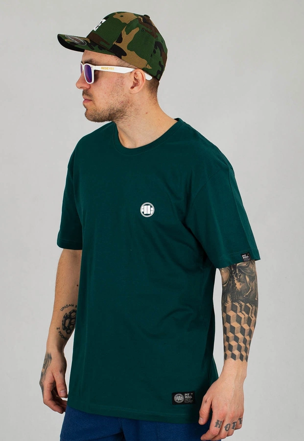 T-shirt Pit Bull Small Logo 21 ciemno zielony