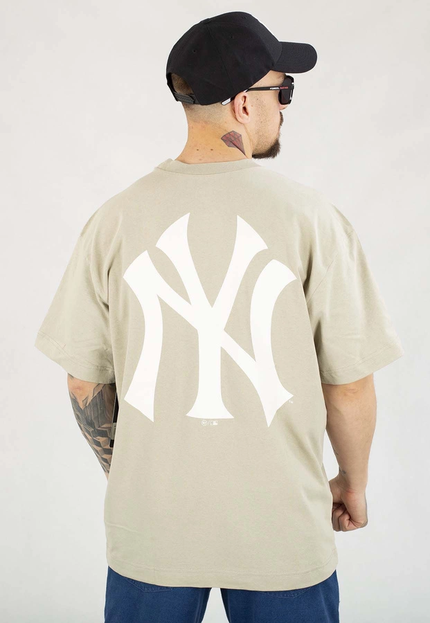 T-shirt 47 Brand MLB New York Yankees Sandstone Postered piaskowy