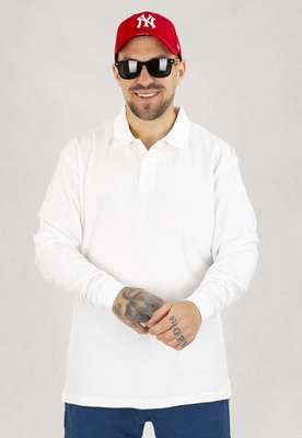 Longsleeve Polo Niemaloga 210 biały