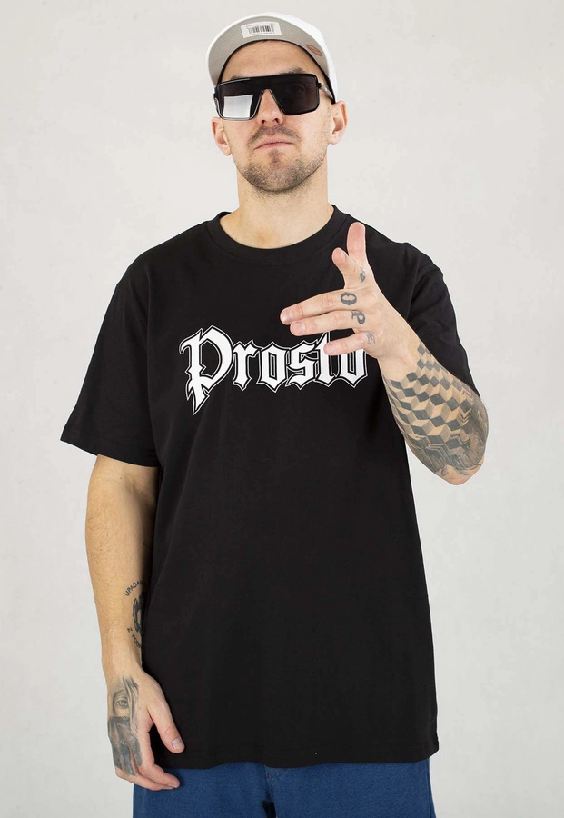 T-shirt Prosto Traz czarny