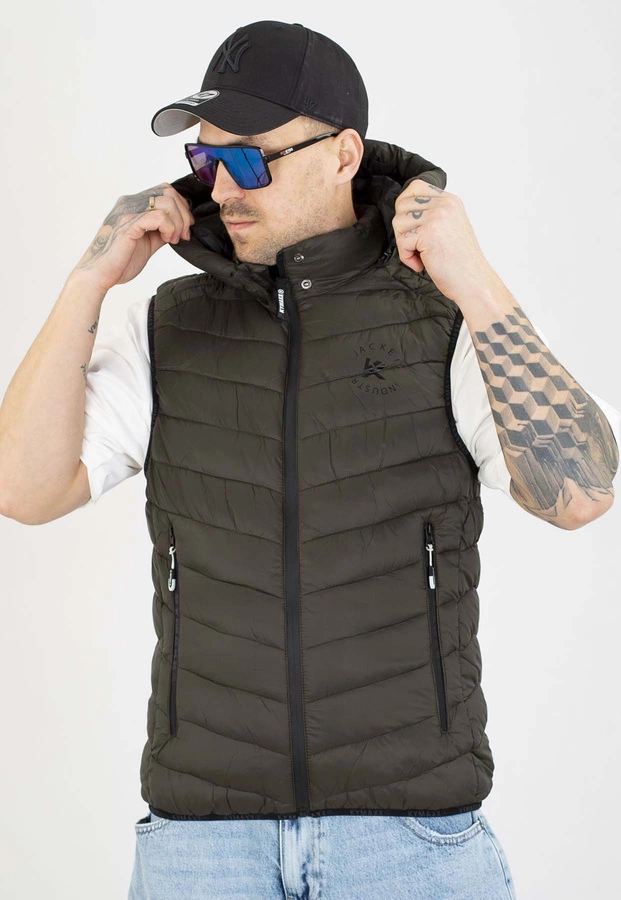 Bezrękawnik I8 Denim Z Kapturem khaki