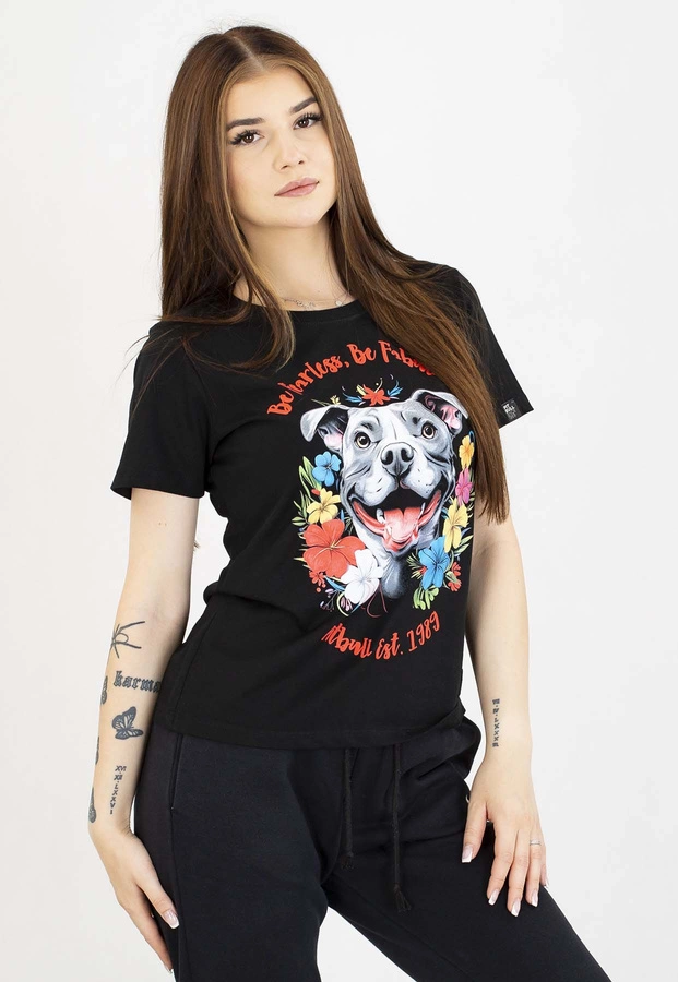 T-Shirt Pit Bull Happy Pit 2 black