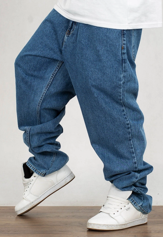 Spodnie Jigga Wear Outline Baggy Jeans blue