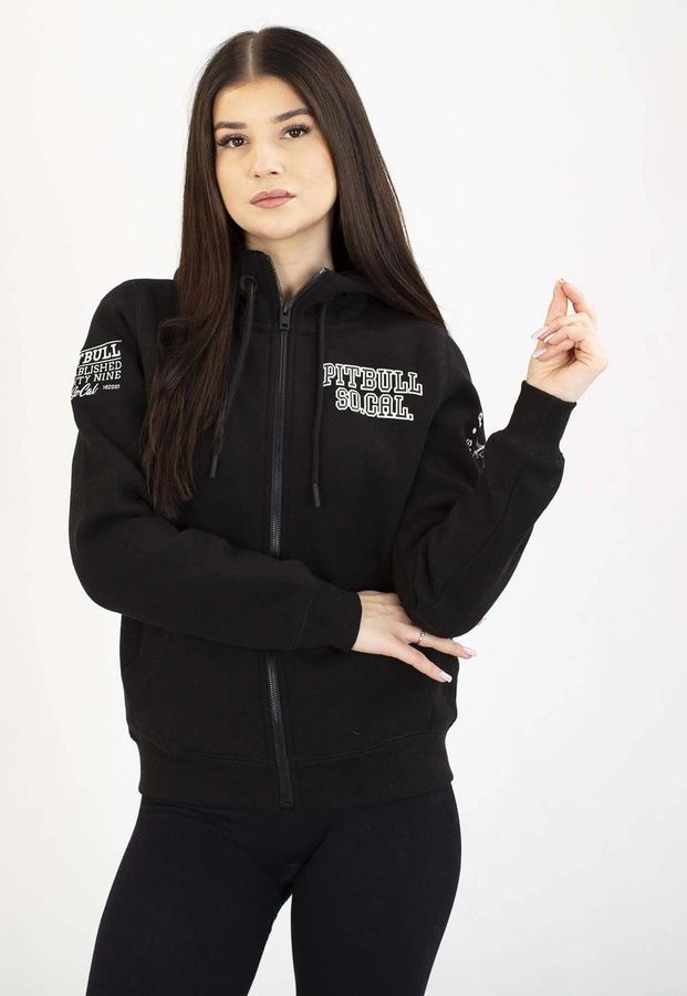 Bluza Pit Bull Z Kapturem Zip Fiora black
