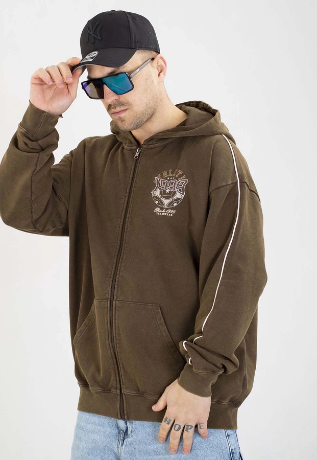 Bluza Prosto Z kapturem ZIP Athletic washed brown