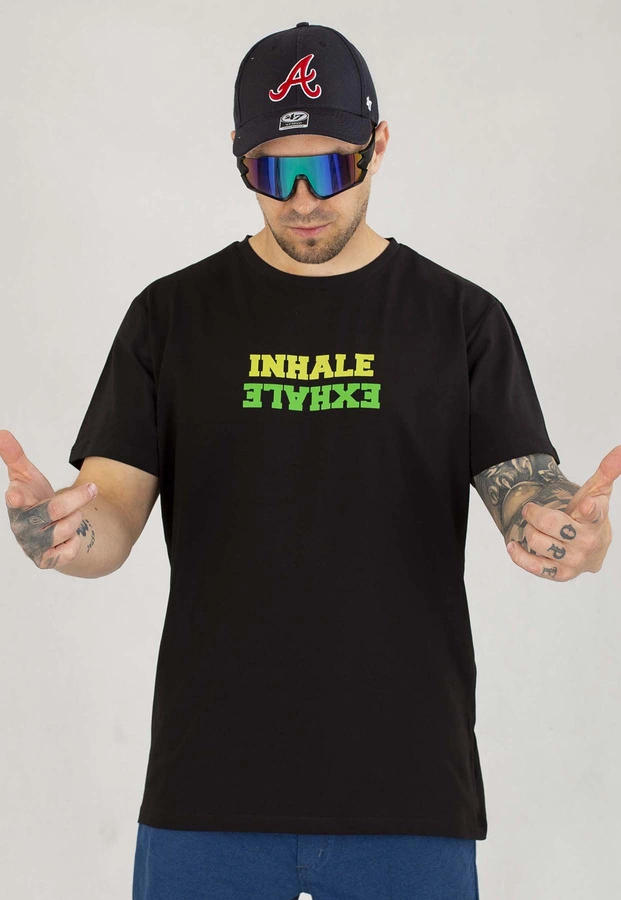 T-shirt Dudek P56 Inhale Exhale czarny