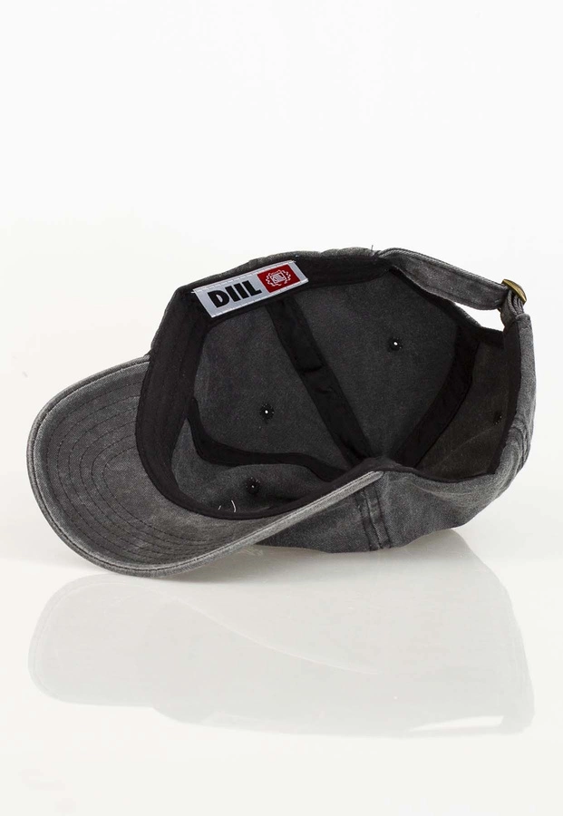 Czapka 6Panel Diil Laur czarna sprana