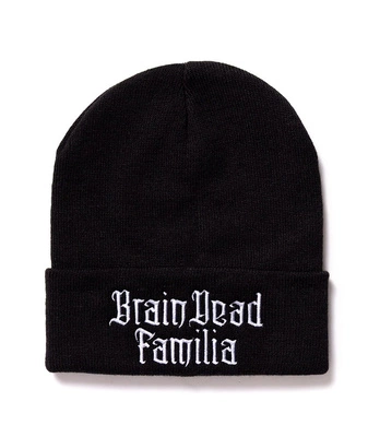 Czapka Brain Dead Familia Zimowa Gothic czarna