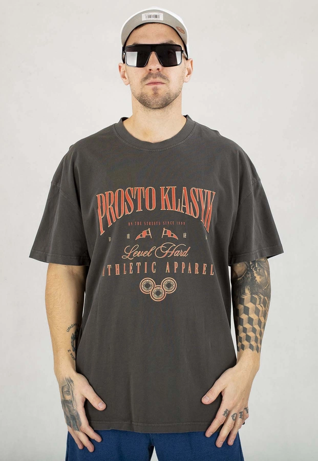 T-shirt Prosto Reinag Washed czarny