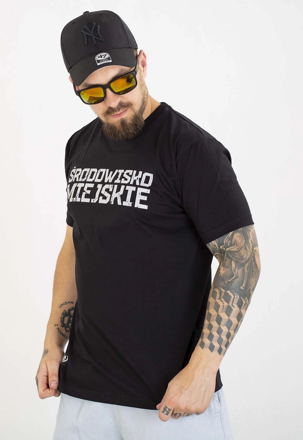 T-shirt Środowisko Miejskie Essential Street Bear czarny