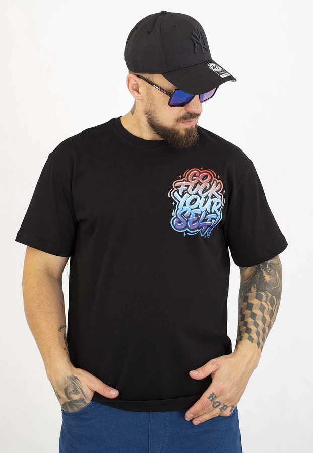 T-shirt Motive Go Front czarny