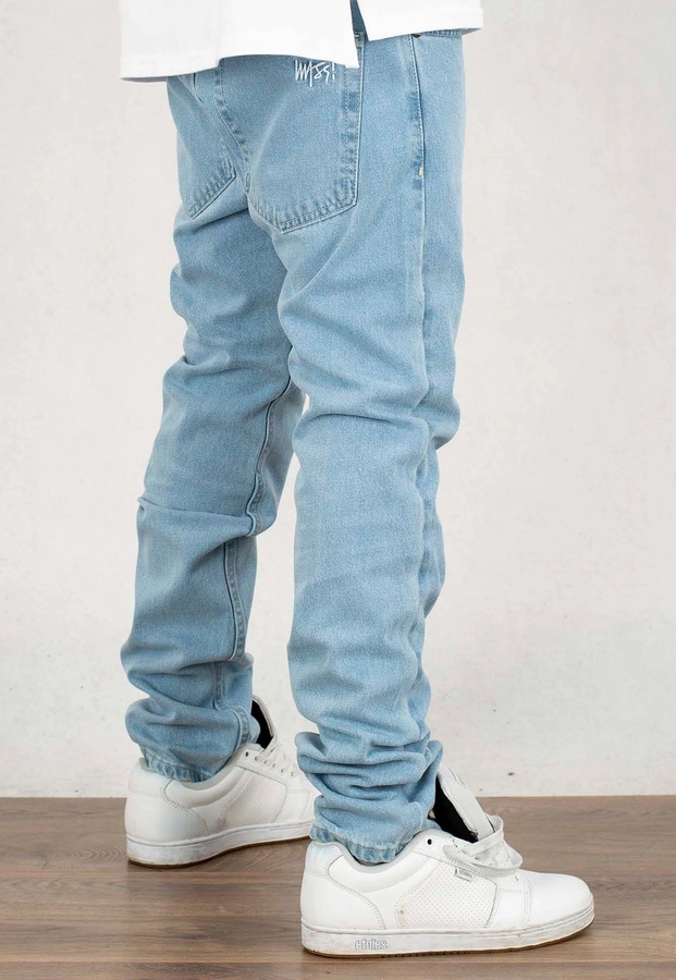 Spodnie Mass Tapered Fit Signature 2.0 light blue