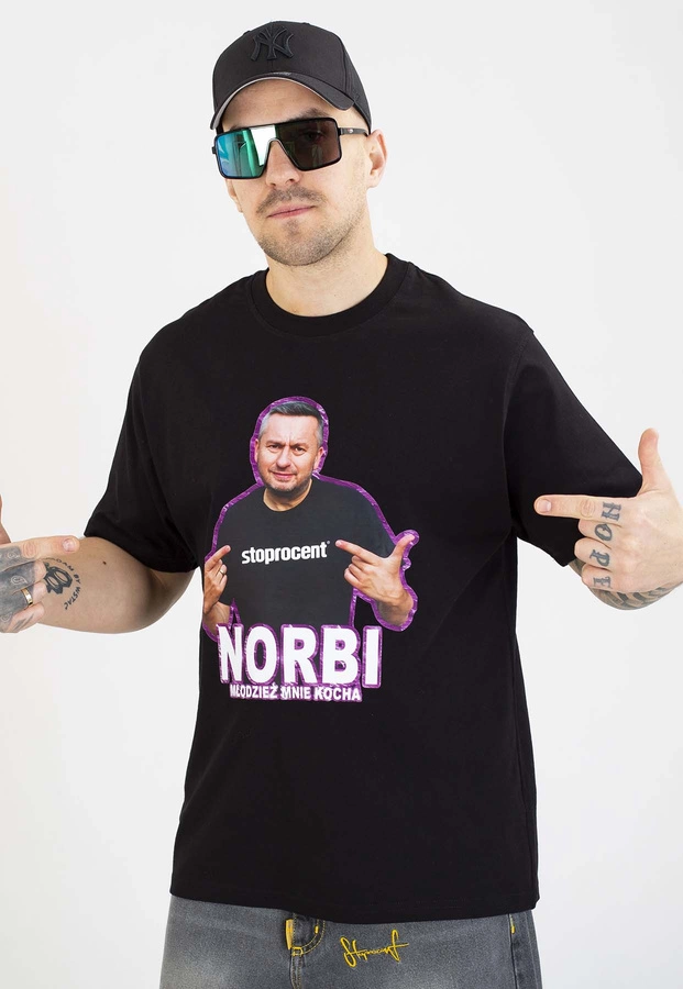 T-shirt Stoprocent Norbi czarny