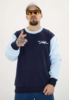 Bluza Diil Bez Kaptura Dill Double granatowo błękitna