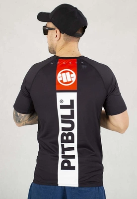 T-shirt Sportowy Pit Bull Rashguard Shortsleeve Hilltop Sport czarny