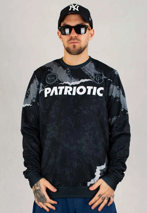 Bluza Patriotic Bez Kaptura F-Print Football czarna