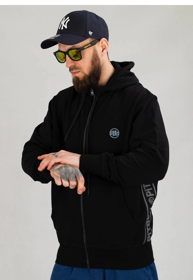 Bluza Pit Bull Hooded Zip French Terry Lotus czarna