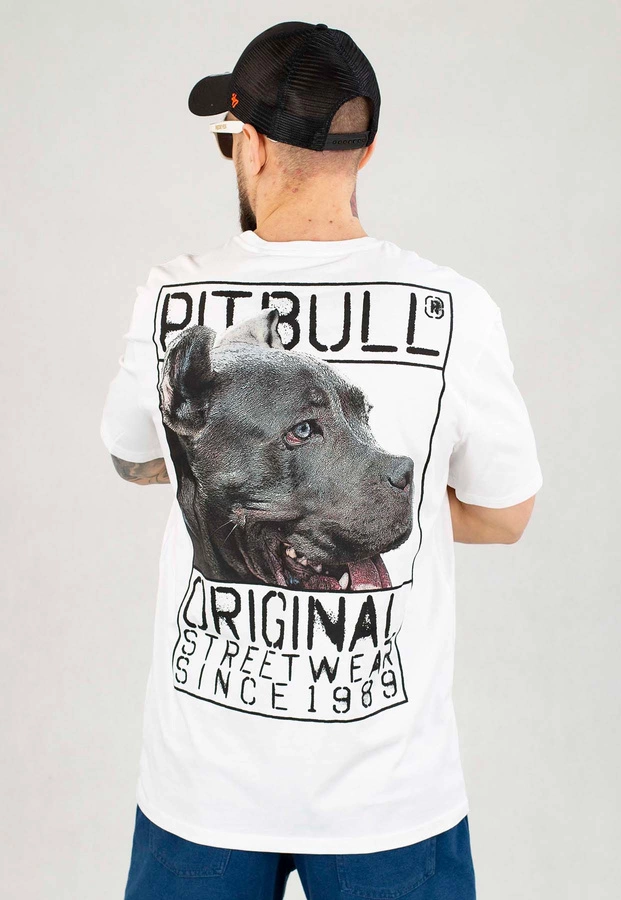 T-shirt Pit Bull Origin biały