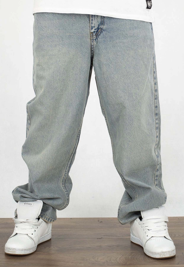 Spodnie I8 Denim BAG63 Baggy light blue milk brown