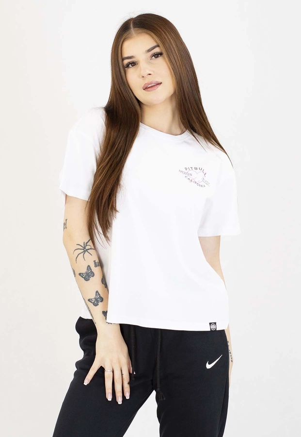 T-Shirt Pit Bull Oversize Heart 170 white