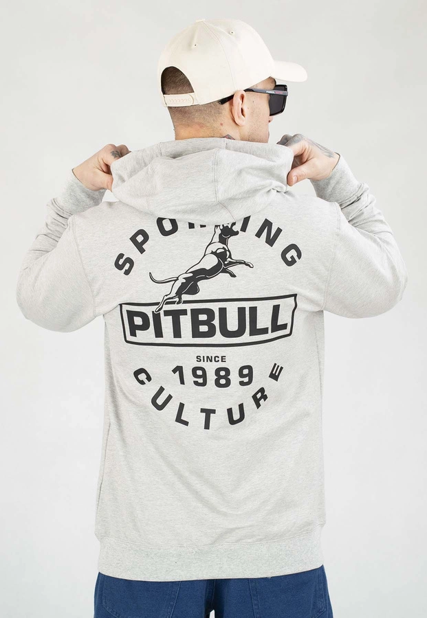 Bluza Pit Bull Z Kapturem Physical Culture szara