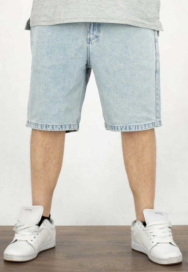 Spodenki Mass Jeans Relax Fit Box light blue