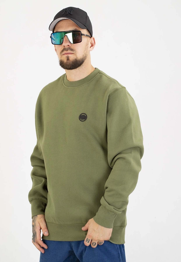 Bluza Pit Bull Bez Kaptura Small Logo olive