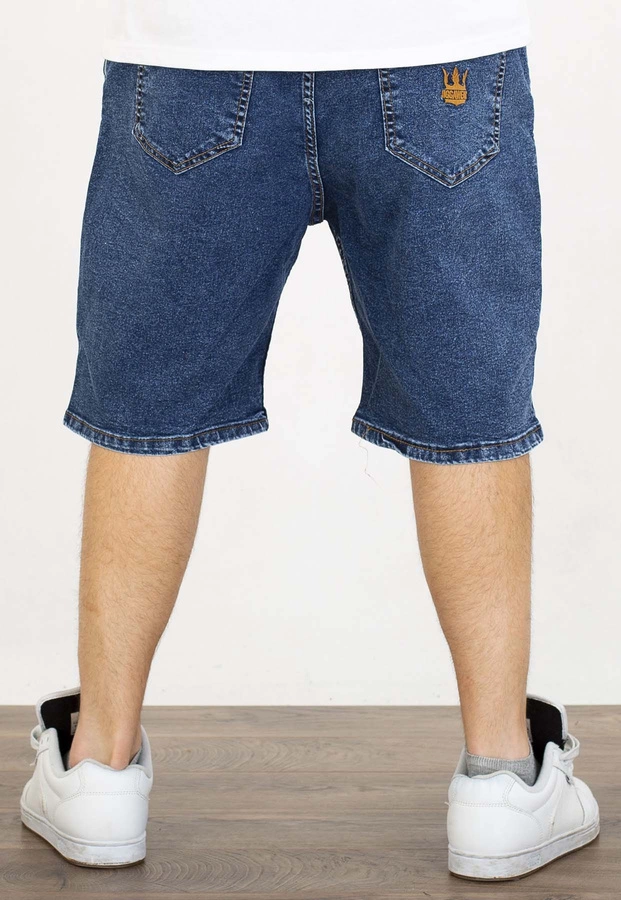 Spodenki Jigga Wear Baggy Crown Dark Blue Gold