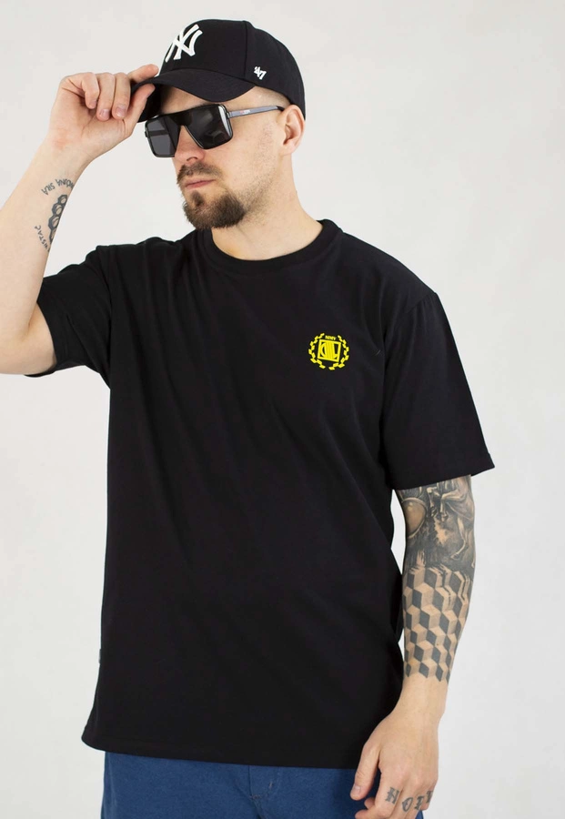 T-shirt Diil Small czarno żółty